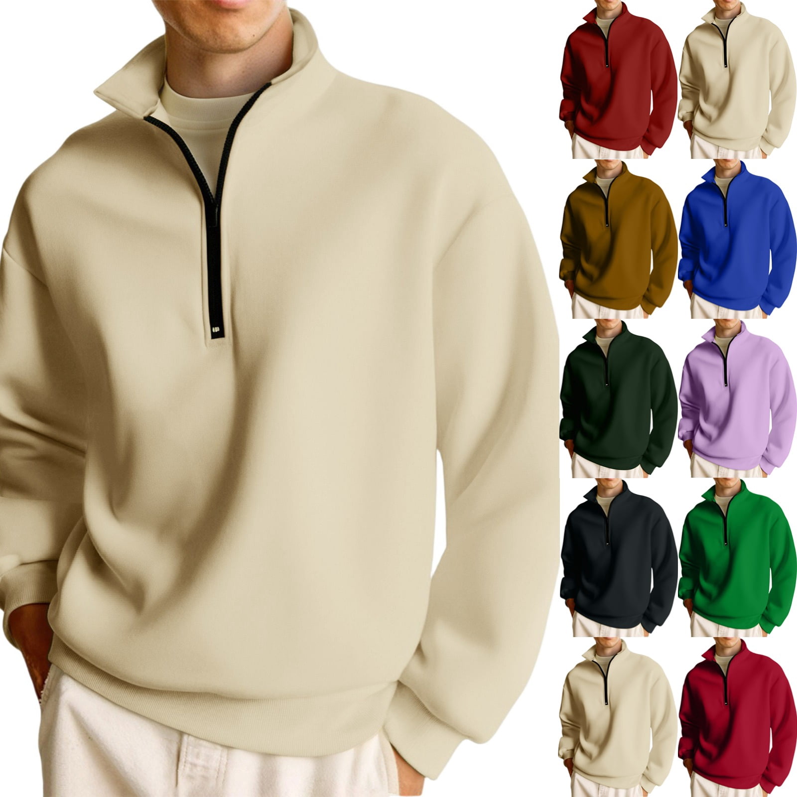 Zimjoy-Men-s-Quarter-Zip-