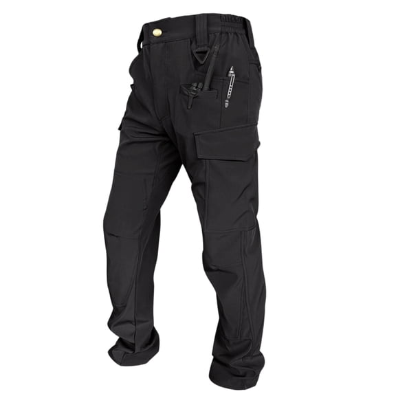 Zimjoy Men's Tactical Cargo Pants Waterproof Ripstop Cargo Pants Lightweight Outdoor EDC Work Pant with 8 Pockets Breathable Camping Pant, Black XL