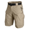 thumbnail image 1 of Zimjoy Men's Tactical Cargo Shorts Wear Resistant Ripstop Lightweight Casual Hiking Shorts (No Belt), Khaki L, 1 of 8