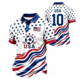 thumbnail image 1 of Zimjoy Men's USA Soccer Shirts Short Sleeve Crewneck 2026 Country Team Fan International Football Shirt Retro Streetwear Top Royal Blue 3XL, 1 of 5