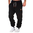 thumbnail image 1 of Zimjoy Mens Sweatpants Heavyweight Elastic Waist Sweatpants Drawstring Athletic Workout Jogger Pants Fall Winter Thick Joggers Trousers with Pockets, Black S, 1 of 4
