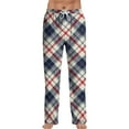 thumbnail image 1 of Zimjoy Mens Pajama Pants Soft Elastic Waist Plaid Sleep Pant Casual Drawstring Warm Flannel Pajama Pants Comfy Loose Sleep Pant Christmas Pajama Bottoms with Pockets, Dark Gray M, 1 of 6