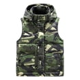 thumbnail image 1 of Zimjoy Mens Puffer Vest Thick Detachable Hooded Windproof Winter Vest Warm Big and Tall Mens Puffer Jacket Casual Light Zip Up Outerwear Vests with Pockets, Camouflage Green 4XL, 1 of 4