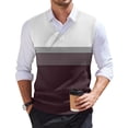 thumbnail image 1 of Zimjoy Mens Sweater Vest Vintage Knit V Neck Sweater Vest Big and Tall Pullover Vest Casual Sleeveless Men's Sweaters, White 3XL, 1 of 5