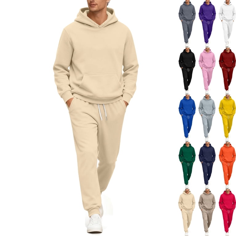 Zimjoy Mens Sweatsuit Sports Track Suits Mens Casual Pullover