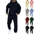 thumbnail image 1 of Zimjoy Mens Track Suits 2 Piece Set Workout Sweatsuits for Men Set Fall Sweatshirt and Sweatpants Set Casual Outfits with Pockets, Navy M, 1 of 9