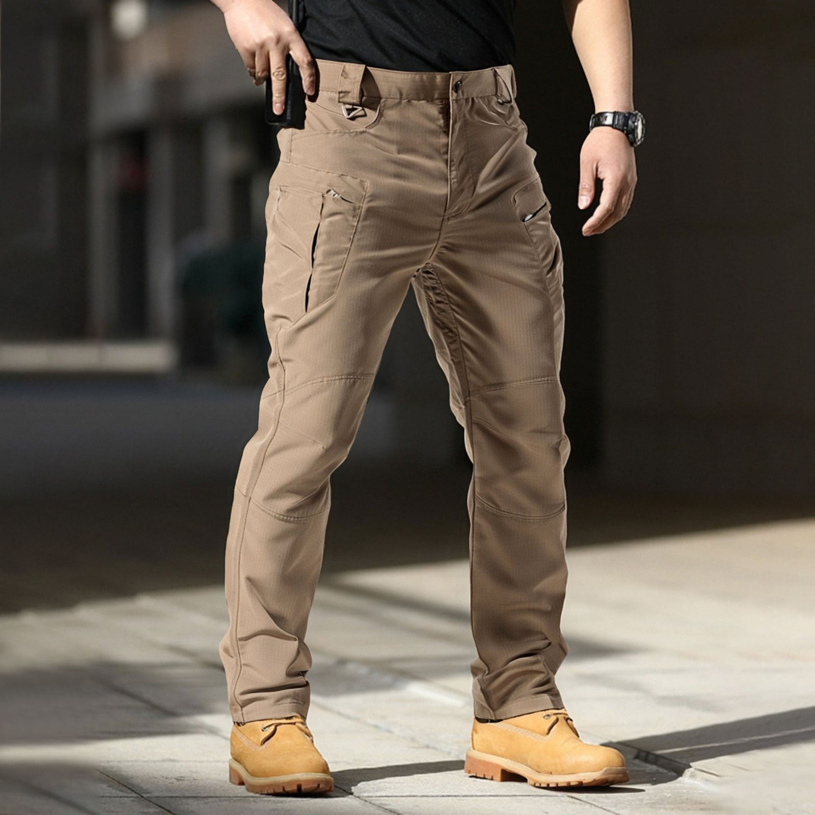 Zimjoy Pants for Men Cargo Waterproof Ripstop Work Pants Light Weight ...