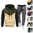 thumbnail image 1 of Zimjoy Sweatsuits for Men Athletic Track Suits Mens Casual Pullover Hoodie and Sweatpants Set Fall Winter Outfits with Pockets, Dark Green 2XL, 1 of 4