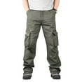 thumbnail image 1 of Zimjoy Tactical Mens Pants Army Rip Stop Cargo Pants Lightweight Relaxed Fit Utility Trousers Drawstring Work Trousers with Multi Pocket, Army Green 40, 1 of 8
