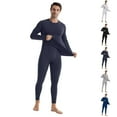 thumbnail image 1 of Zimjoy Thermal Underwear for Men Thermals Long Johns Fleece Base Layer Skiing Thermals Bottom Top Sets for Cold Weather, Dark Gray L, 1 of 5
