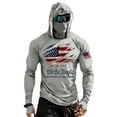 thumbnail image 1 of Zimjoy UPF 50+ Long Sleeve Mens Sun Protection Shirts Fishing Hoodies for Men with Face Mask UV Rash Guard Shirts Light Gray M, 1 of 5