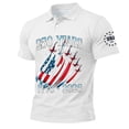 thumbnail image 1 of Zimjoy USA 250 Anniversary Polo Shirts for Men USA Flag Short Sleeve 4th of July T-Shirts Henley Neck Patriotic Independence Day Tshirt, White S, 1 of 5