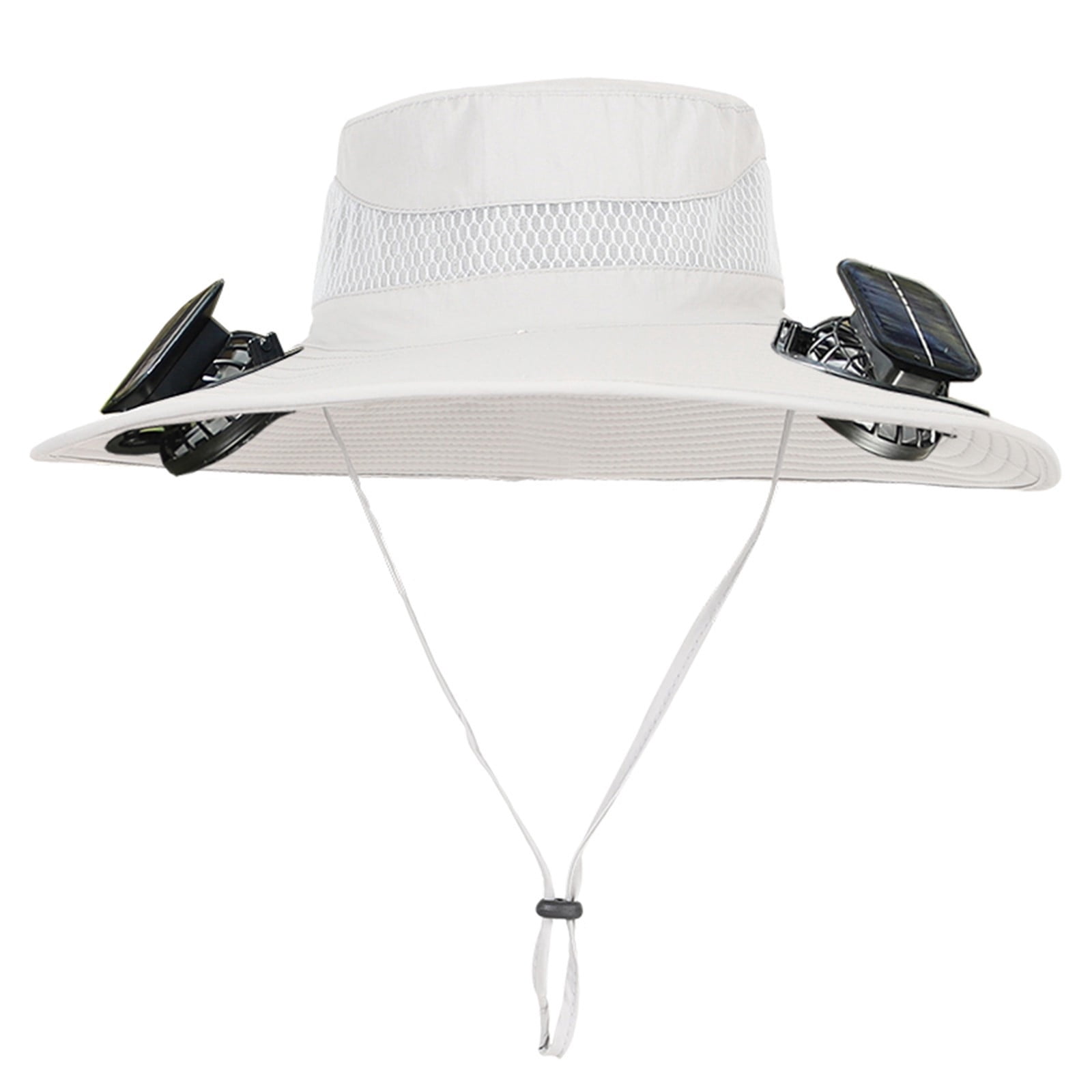 Zimjoy Wide Brim Solar Fan Hat, Hat with Fans Solar Power for Men Women ...