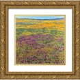 thumbnail image 1 of Zimmerman, Judith 15x15 Gold Ornate Wood Framed with Double Matting Museum Art Print Titled - California Fields of California Poppy-Goldfields-Owls Clover-Antelope Valley, 1 of 4