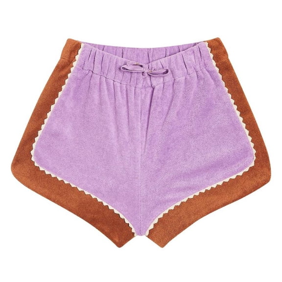 Zimmermann Girls August Lila Cabana Shorts, Size 6Y