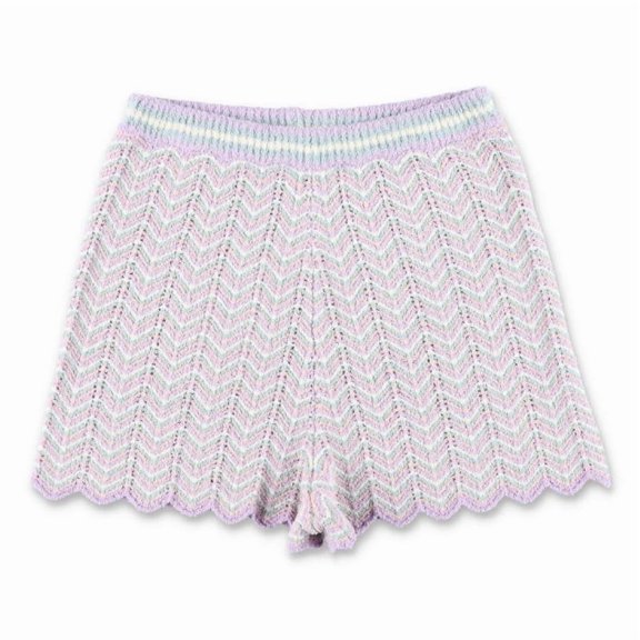 Zimmermann Girls Halliday Striped Knit Shorts, Size 10Y