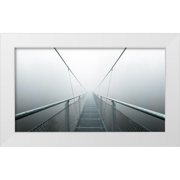 Zimmermann, Max 32x20 White Modern Wood Framed Museum Art Print Titled - The Path To Infinity