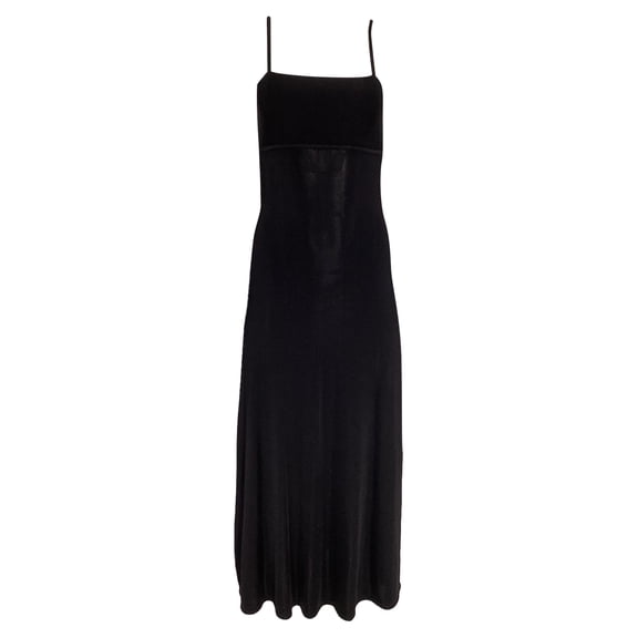 Pre-Owned Zimmermann Ribbed Square Neck Maxi Dress in Black Viscose