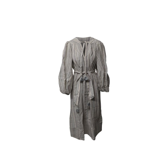 Pre-Owned Zimmermann Striped Tunic Long Dress in Multicolor Cotton