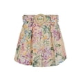 thumbnail image 1 of Zimmermann Multicolor Belted Shorts With All-Over Floral Print In Linen  (Women's), 1 of 3