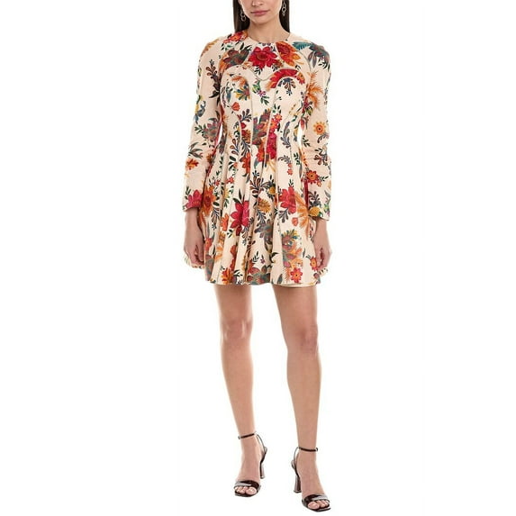 Zimmermann womens Ginger Fit & Flare Linen Mini Dress, 0, White