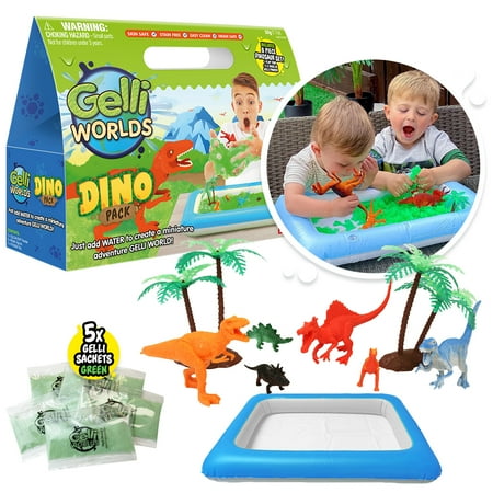 Zimpli Kids Gelli Worlds - 8 Piece Dinosaur Playset
