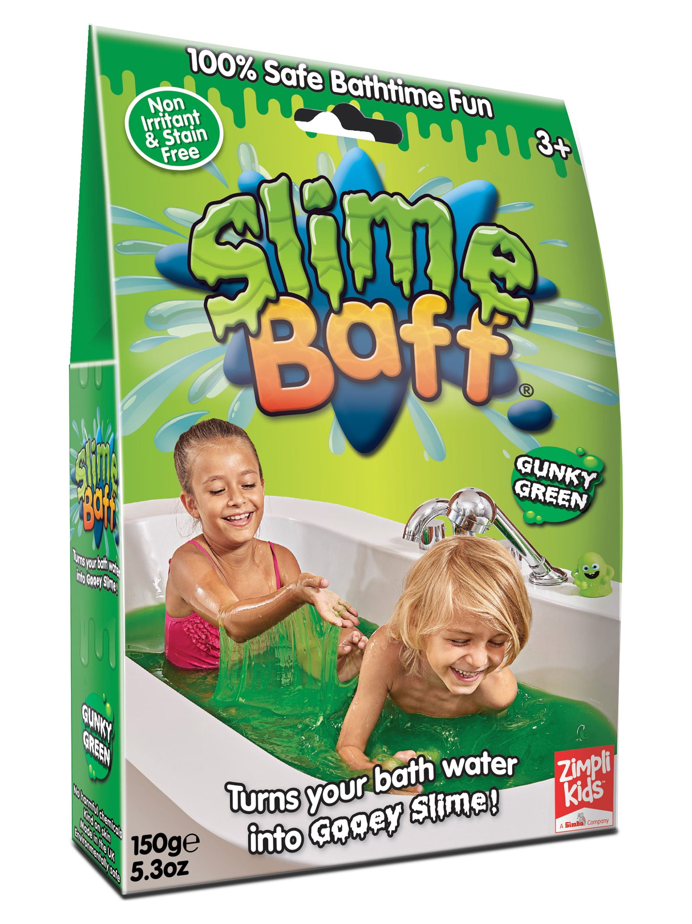 ZIMPLI KIDS SLIME BAFF 150G GREEN RED BLUE KIDS SAFE CLEAN GOO FUN