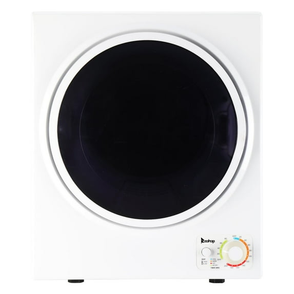 Zimtown 1.6 cu ft 110 V White Electric Compact Clothes Dryer