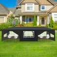 thumbnail image 1 of Zimtown 10' X 30' Canopy Tent with 8 Side Walls Party Tent for Party Wedding Camping and BBQ Black, 1 of 8