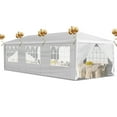 thumbnail image 1 of Zimtown 10'x 30' Canopy Tent  Gazebo Patio Outdoor Party Wedding Tent with 8 Sidewalls White, 1 of 10