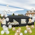 thumbnail image 1 of Zimtown 10' x 30' Canopy Tent Party Wedding Outdoor Tent 8 Sides Black, 1 of 8