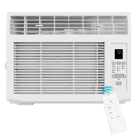 Zimtown 6000BTU Window Air Conditioner With Remote Control, White