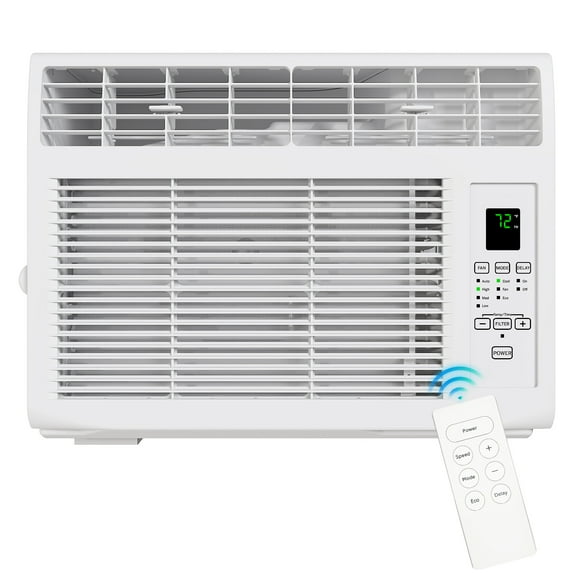 Zimtown 6000BTU Window Air Conditioner With Remote Control, White