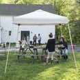 thumbnail image 1 of Zimtown 10ft x 10ft Base/8ft x 8ft Pop Up Canopies Tent W/ Carrying Bag White, 1 of 7