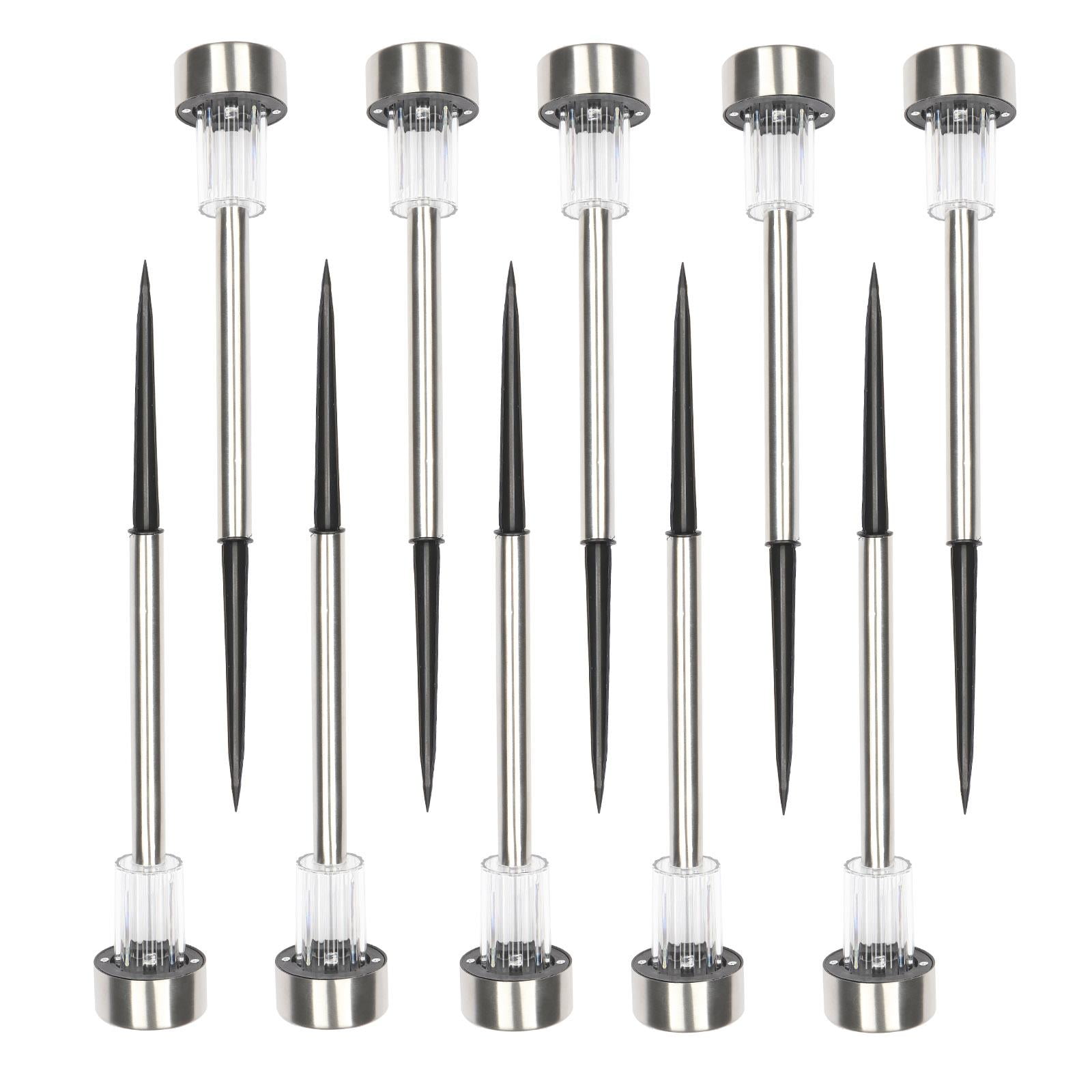 Zimtown 10PCS Spotlight Outdoor Stainless Steel LED Solar Landscape Path Lamp Garden Lights Zimtown 10PCS Spotlight Outdoor Stainless Steel LED Solar Landscape Path Lamp Garden Lights