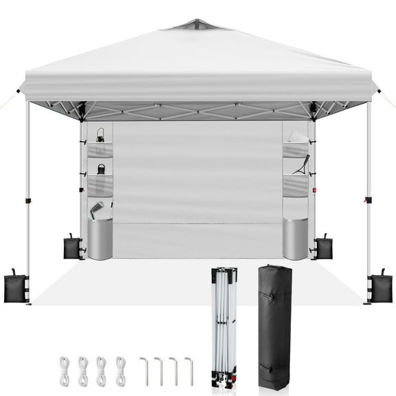 Zimtown 10' x 10' Ez Up Pop Up Canopy Tent Outdoor Instant Shelter W/ Carry Bag