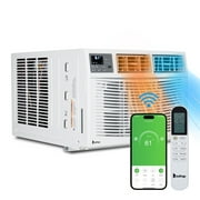 Zimtown 12000 BTU Window Air Conditioner with Heat, Window AC Unit & Heater Combo with APP & Voice Smart Control, Timer Function & Easy Installation Kit, Work with Alexa/Google Assistant, 208/230V
