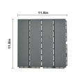 thumbnail image 1 of Zimtown 12x12 Inch Interlocking Deck Tiles - Quick-Lock Waterproof Flooring for Outdoor Porch, Poolside & Balcony, Slip-Resistant Gray PVC Composite, 1 of 6