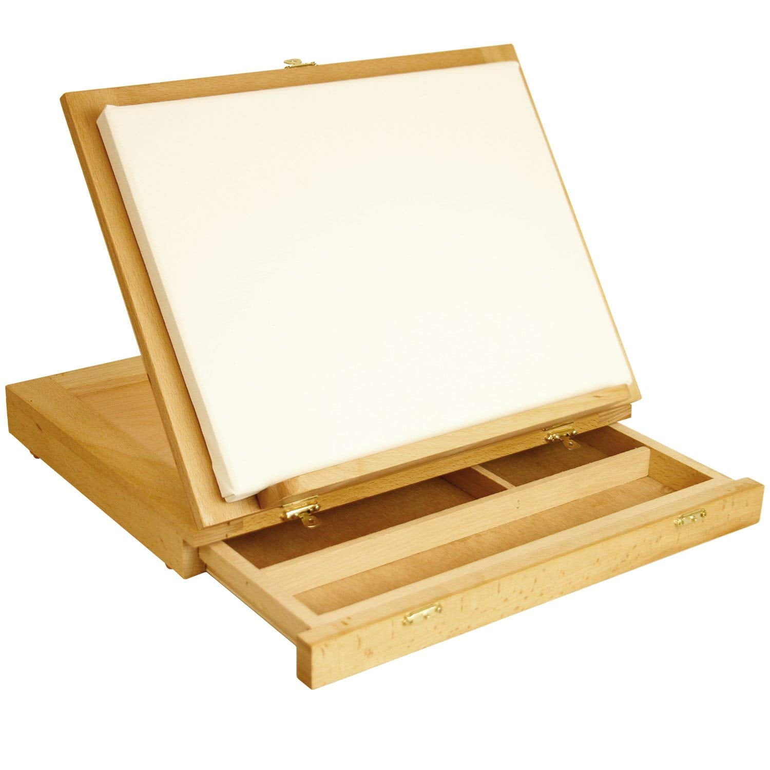 KINGART 741N Tabletop A-Frame Artists Easel, Holds Up to 27 Canvas, Solid  Wood, Folding, Portable and Adjustable, for Painting and Display :  : Home