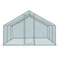 thumbnail image 1 of Zimtown 13 x 10 ft Chicken Coop Large Metal Chicken Cage House Hen House Rabbit Hutch Poultry Cagem, 1 of 7