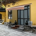 thumbnail image 1 of Zimtown 13x8 ft Retractable Patio Awning Outdoor  Sandy Color, 1 of 5
