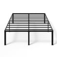 thumbnail image 1 of Zimtown 16 inch Full Size Bed Frames Heavy Duty, Metal Platform Bed No Box Spring Needed, Black, 1 of 9
