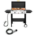 thumbnail image 1 of Zintown 2 Burner 150000-BTU Outdoor Stove Propane Gas Griddle with Portable Pan,Lid, 1 of 6