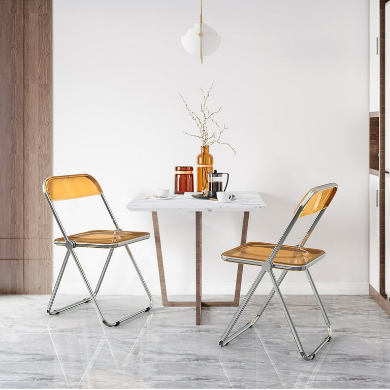 Zimtown Pcs Folding Chair, Clear Plastic Folding Chair Modern