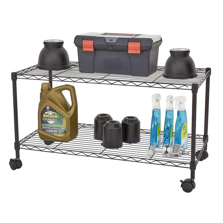 Zimtown Commercial 5 Tier Adjustable Wire Metal Shelf Shelving Rack Rolling Zimtown Commercial 5 Tier Adjustable Wire Metal Shelf Shelving Rack Rolling