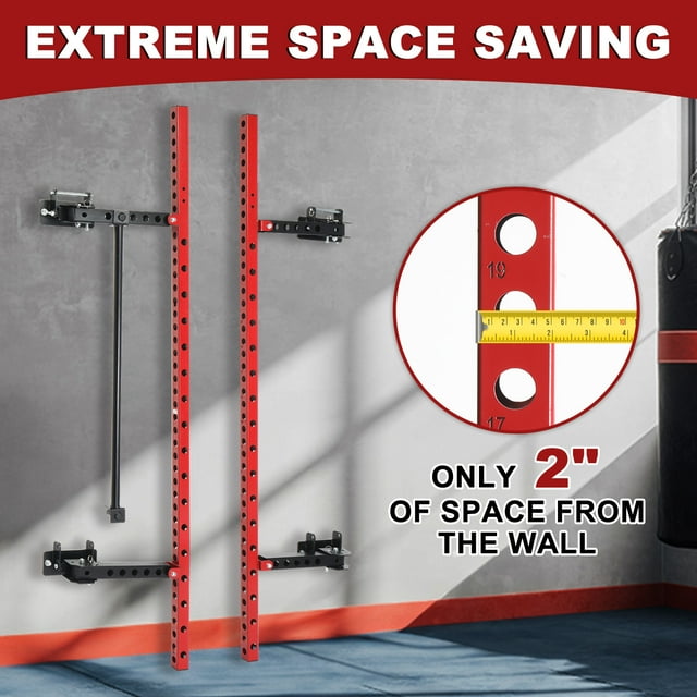 TARESNESS Folding Wall Mounted Weight Rack - Walmart.com