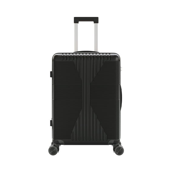 Zimtown 20" Carry-on Luggage Hardside Suitcase with 360° Spinner Wheels, Lightweight Unbreakable Travel Luggage, Black