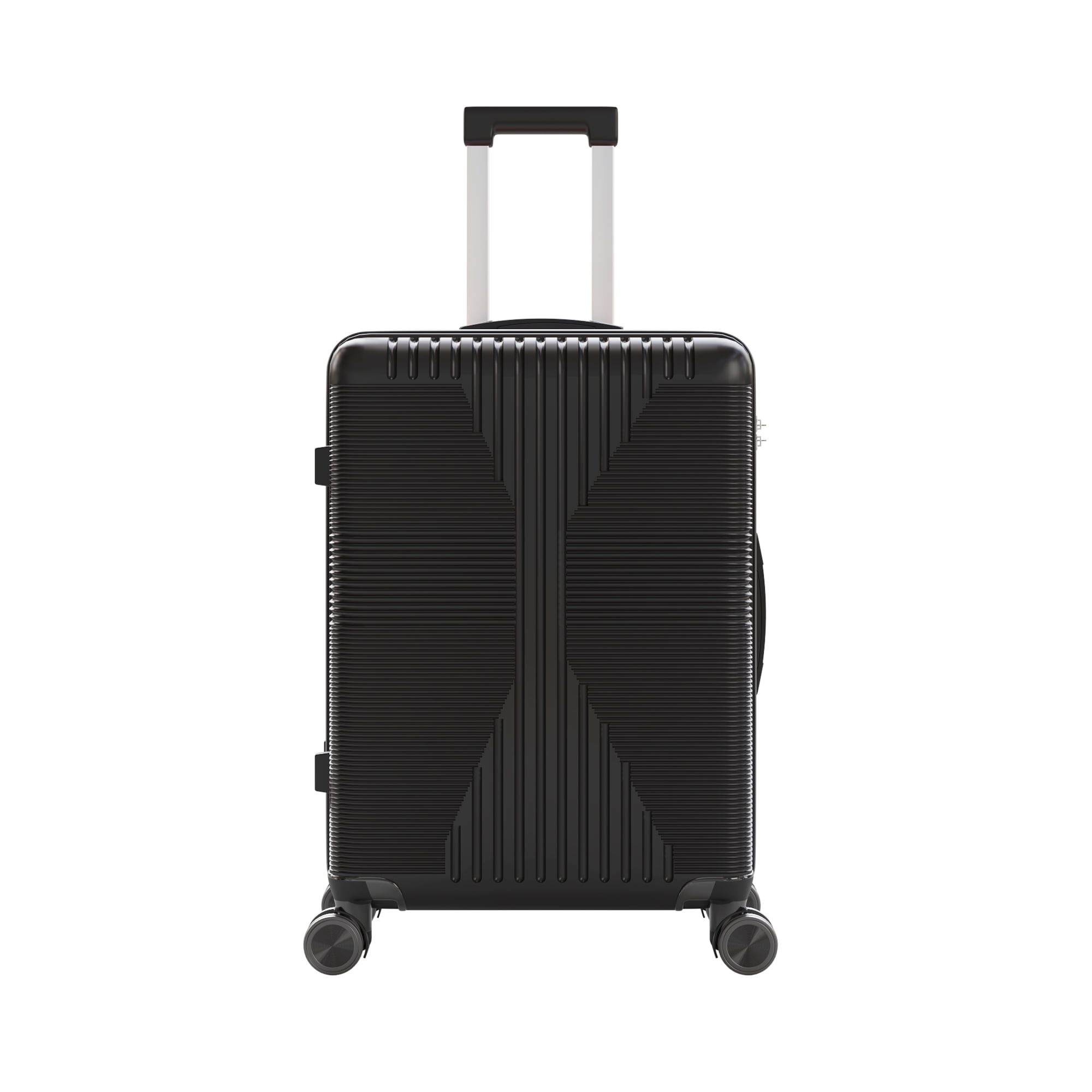 Zimtown 24" Luggage Hardside Suitcase with 360° Spinner Wheels, Lightweight Unbreakable Travel Luggage, Black