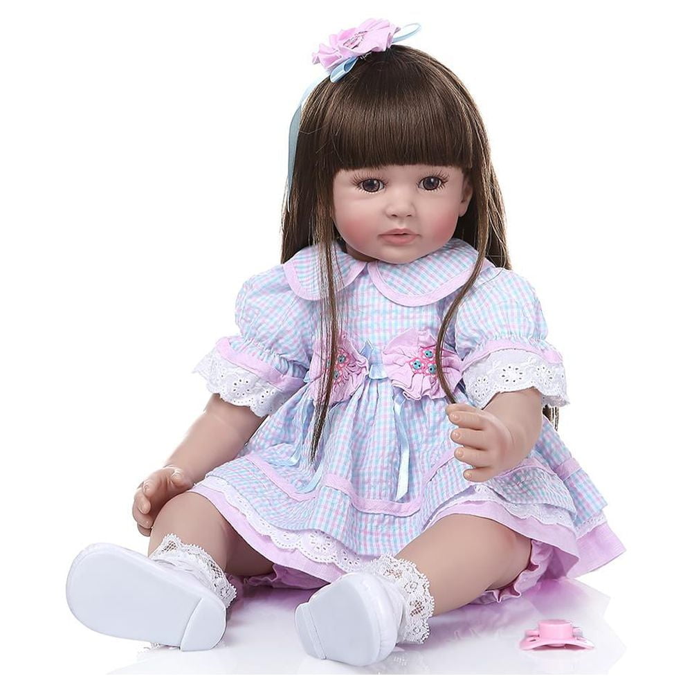 24 Inch Reborn Baby Dolls Cloth Body Princess Girl Real Looking Baby Dolls  Boneca Reborn Long Hair For Kid Birthday Xmas Gift - AliExpress