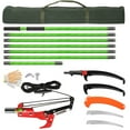 thumbnail image 1 of Zimtown 24ft Pole Saw - Extendable Tree Trimmer, Steel Blade & Scissors, Lightweight, Green, 1 of 9